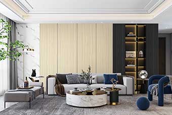 淮北轻奢风格-客厅