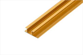 淮北航空纤维墙咔铝合金带灯中条（钛金氧化）