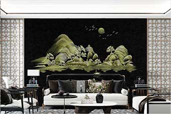 淮北森佰汇航空纤维墙咔(湖光山色)